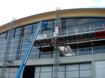 Bauvorhaben: Neue Messe Friedrichshafen Montage Unterkonstruktion und Glas einschl. aller Abdichtungsarbeiten 